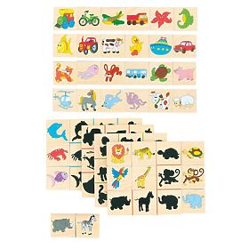 Slagalica puzzle pronađi sjenu, Woodyland Woody