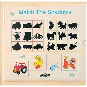 Slagalica puzzle pronađi sjenu, Woodyland Woody