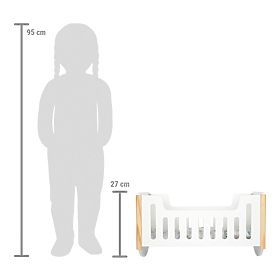 small foot Drvena kolijevka za lutke Little Button, small foot