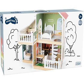 small foot Drvena kućica za lutke s terasom, small foot