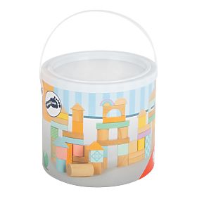 Small Foot Drvene kocke pastelne 50 kom
