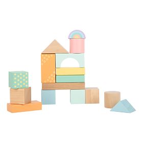 Small Foot Drvene kocke pastelne 50 kom