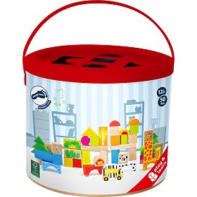 small foot Drvene zoo građevne kocke 50 kom