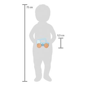 small foot Drveni auto na guranje Plavi