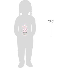 small foot Glazbena kutija vrtuljak s konjićima ružičasta