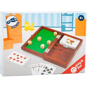 Small Foot Igranje kockica i karata u drvenoj kutiji