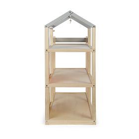 small foot Kućica za lutke s namještajem, prirodna