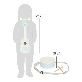 small foot Pastelni glazbeni set 3 kom