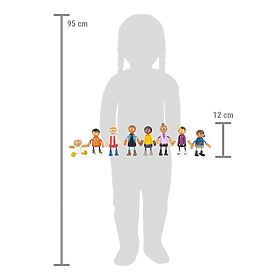 small foot Savitljive lutke obitelj s djetetom