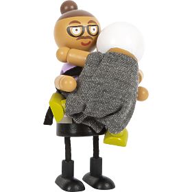 small foot Savitljive lutke obitelj s djetetom