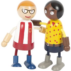 small foot Savitljive lutke obitelj s djetetom, small foot