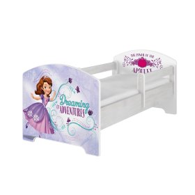 Dječji krevet s ogradicom - Sofija Prva - dekor norveški bor, BabyBoo, Sofia the first