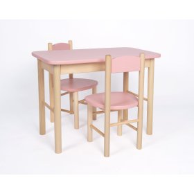 Set stola i stolica OURBABY dusty pink