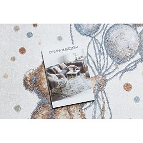 Tepih BONO 9614 krug Medvjed, baloni krema / svijetlosiva, F.H.Kabis