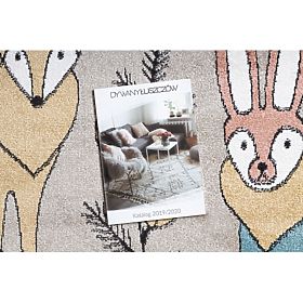 Tepih FUN Forester za djecu, životinje, šumska bež, F.H.Kabis