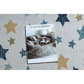 Tepih SISAL COOPER Zvijezde 22260 ecru / tamnoplava, F.H.Kabis