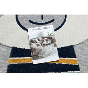 Tepih YOYO GD50 sivo / bijeli - Medvjedić za djecu, strukturni, senzorički Resice, F.H.Kabis