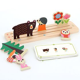 Vilac Drvena logička igra Postavi ispravno! Šuma, Vilac