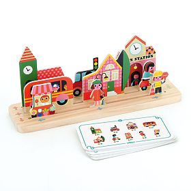 Vilac Drvena logička igra Složi ispravno! Grad