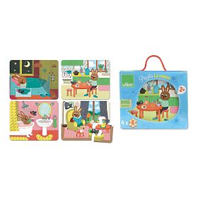 Vilac Drvena puzzle kuća