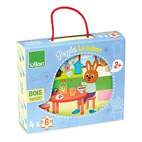 Vilac Drvena puzzle kuća