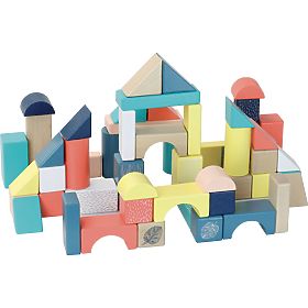 Vilac Drvene kocke u boji Canopée 54 kom