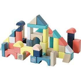 Vilac Drvene kocke u boji Canopée 54 kom
