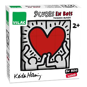 Vilac Slagalice s kockama Keith Haring, Vilac