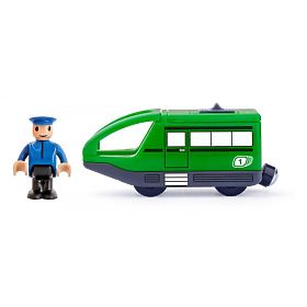 Vlak s baterijskim strojovođom zeleni, Woodyland Woody