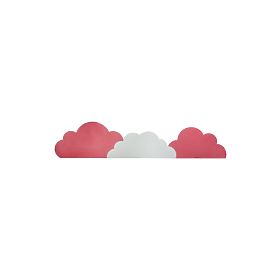 Pjena za zaštitu zida iza kreveta Clouds - roza