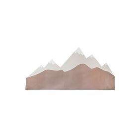 Pjena za zaštitu zida iza kreveta Mountains - bež