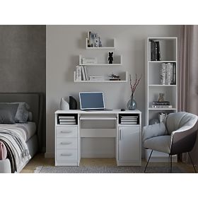 Zidna Viseća Polica MOBI 3P BIJELA