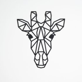 Drvena geometrijska slika - Žirafa - različite boje, Elka Design